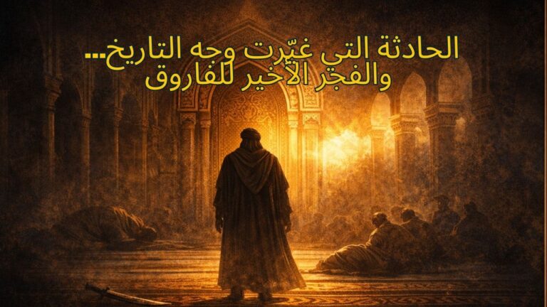 من دفاتر التاريخ الإسلامي: حكايات ووقائع الحادثة التي غيّرت وجه التاريخ… والفجر الأخير للفاروق